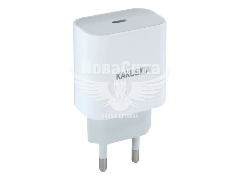Зарядне для портативних пристроїв 220V (Kakusiga) 1USB-C 20W (KSC-500)