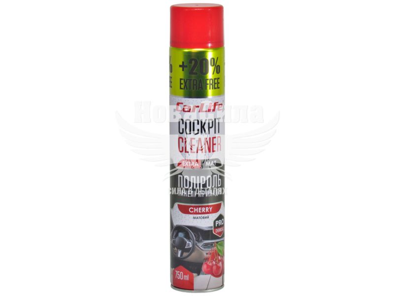 Поліроль пластика (CarLife) Cockpit Cleaner Extra Mat Cherry 750мл. (матовий) (CF779)