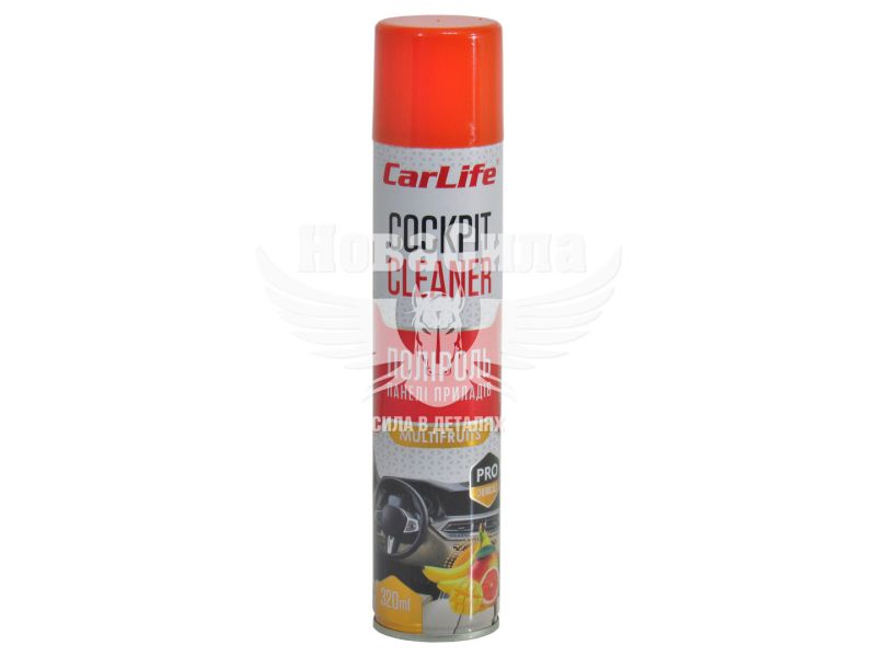 Поліроль пластика (CarLife) Cockpit Cleaner Multifruit 320мл. (CF326)