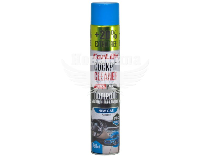 Поліроль пластика (CarLife) Cockpit Cleaner Extra Mat New Car 750мл. (матовий) (CF774)