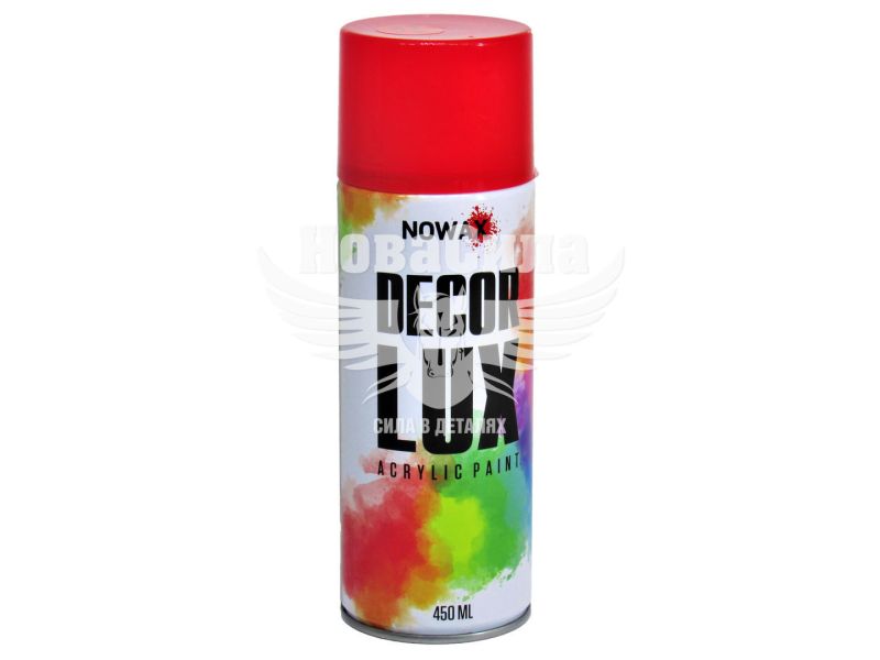 Фарба-спрей (Nowax) Decor Lux Помаранчевий 450мл. (RAL 2004) (NX48021/NX65021)