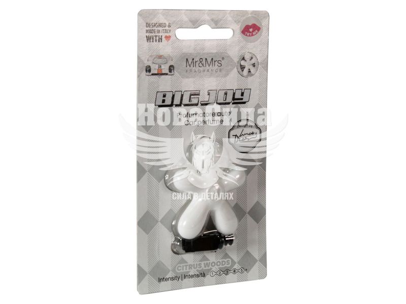 Ароматизатор (Mr&Mrs) Big Joy White Citrus Woods (полімерний на дефлектор) (JBIGJOY01V00)