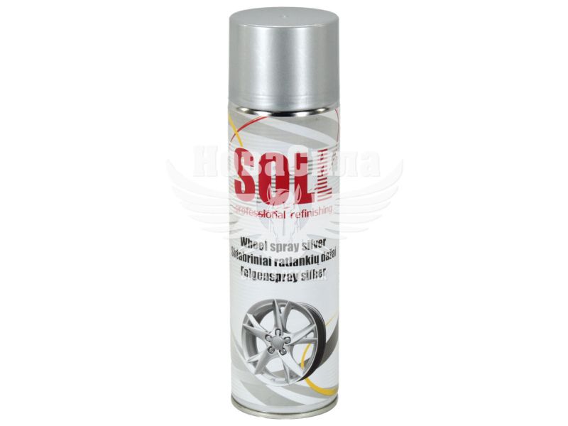 Фарба-спрей для дисків (SOLL) Срібна акрилова 500мл. (S700003)