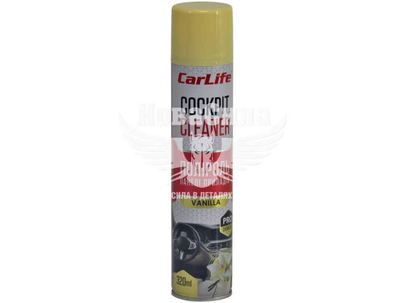 Поліроль пластика (CarLife) Cockpit Cleaner Vanilla 320мл. (CF321)