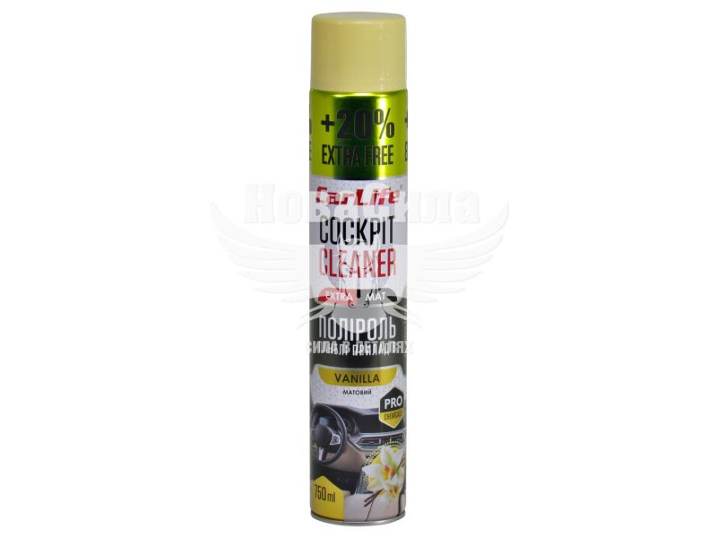 Поліроль пластика (CarLife) Cockpit Cleaner Extra Mat Vanilla 750мл. (матовий) (CF770)