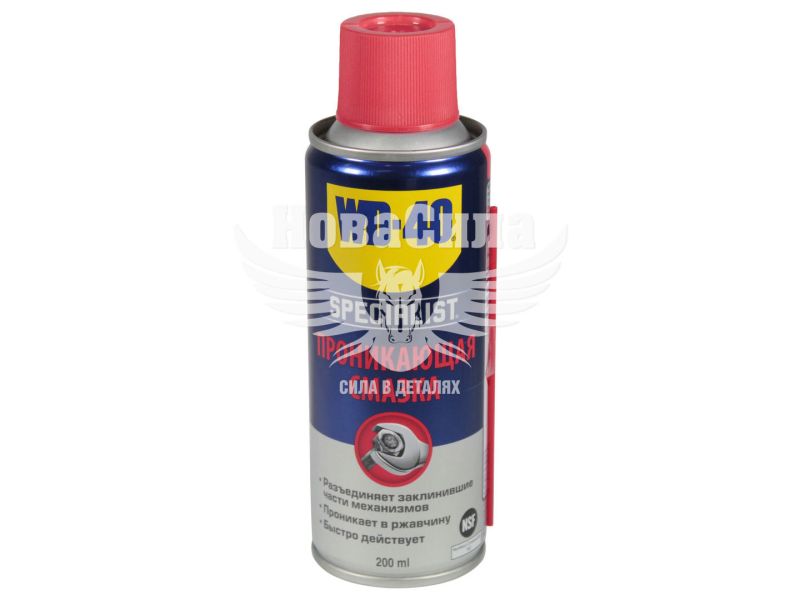 Змазка-спрей універс. проникаюча (WD-40) 200гр. (SPECIALIST) (124W700113)