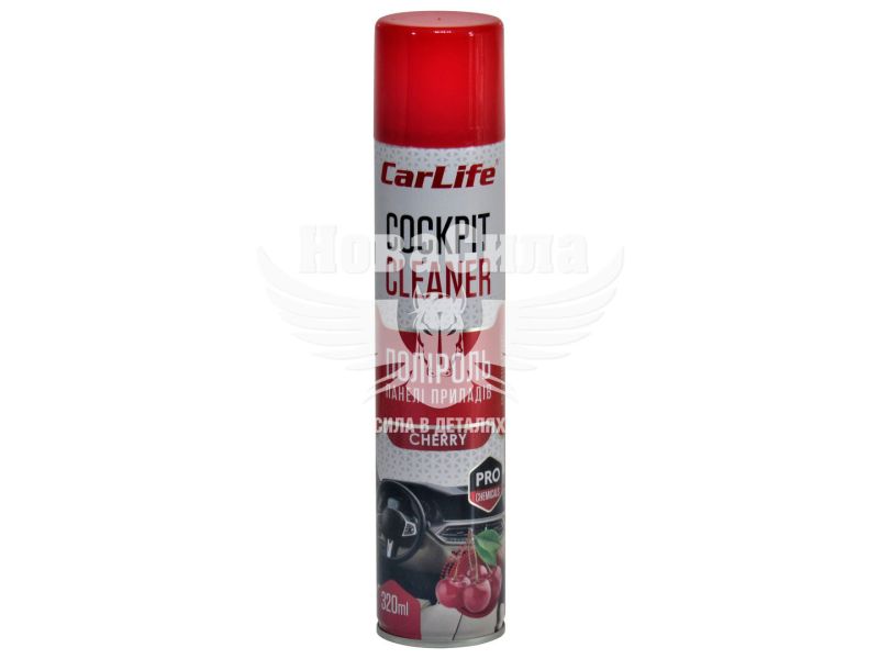 Поліроль пластика (CarLife) Cockpit Cleaner Cherry 320мл. (CF330)