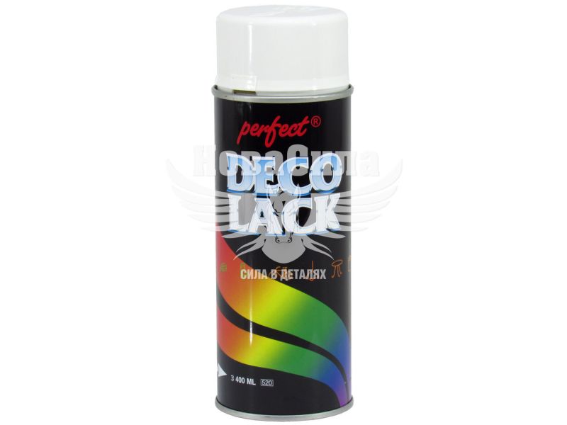 Фарба-спрей (Perfect) Deco Lack Білий глянець 400мл. (RAL 9010) (9010)