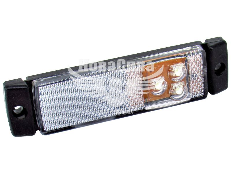 Ліхтар габаритний універсальний (Tempest) LED прямокутний білий (TP02-57-015)