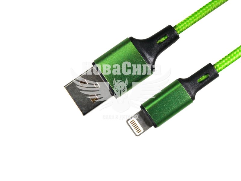 Кабель для зарядки моб. телеф. USB-A to Lightning (Armer) 1м. зелений (ARM-MC008)