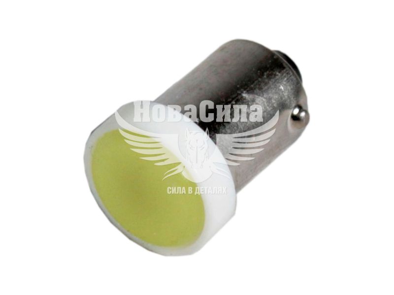 Лампочка з цоколем LED T4W SMD біла 1-діод 12V-4Вт BA9s (Zollex) (упак.-5шт.) (16093)