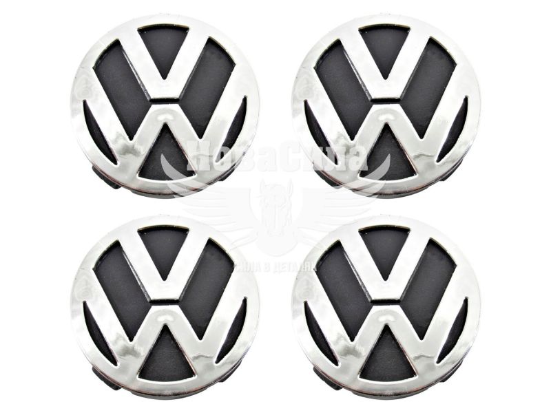 Ковпачки для титанових дисків VW (КНР) 56мм. (чорний) (3B9071214666)