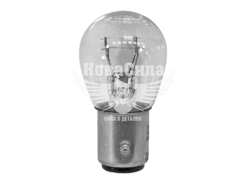 Лампочка 2-ох конт. груша біла 12V-21/5Вт P21/5W BAY15d (Osram) (упак.-10шт.) (7528)