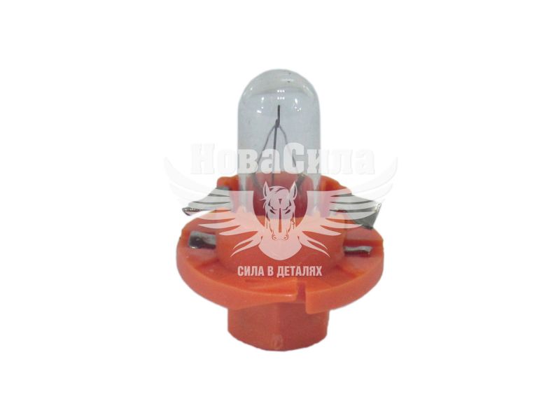 Лампочка без цоколя семечка W1.2W жовта 12V-1,1Вт B8.4d (Brevia) (з патроном) (упак.-10шт.) (12334C)