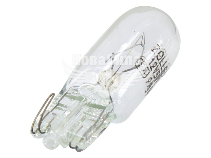 Лампочка без цоколя W5W біла 12V-5Вт W2.1x9.5d (Zollex) (упак.-10шт.) (9024)