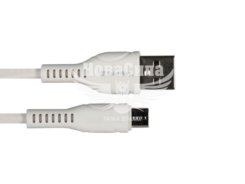 Кабель для зарядки моб. телеф. USB-A to MicroUSB (ColorWay) 1м. білий (CW-CBUM028-WH)