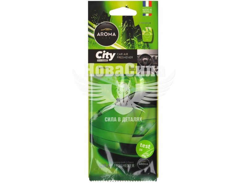 Ароматизатор (Aroma Car) CITY Lemon (суха картка) (92714)