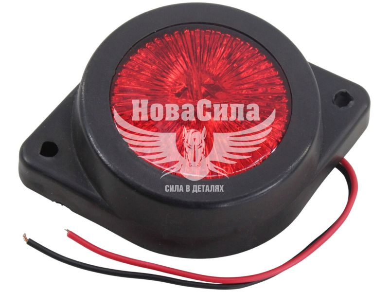 Ліхтар габаритний універсальний (Tempest) LED 24V червоний (таблетка) (TP02-57-072)