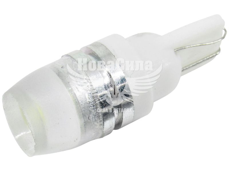 Лампочка без цоколя LED T10_W5W LEDS біла 1-діод 12V W2.1x9.5d (Solar) (упак.-10шт.) (LS265_P)