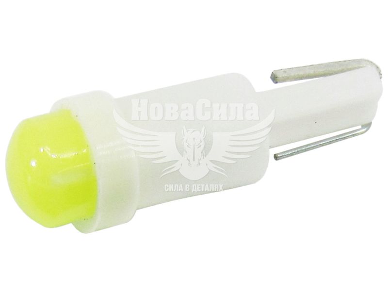Лампочка без цоколя LED T5_0,5W COB біла 1-діод 12V W2x4.6d (Solar) (упак.-20шт.) (LC340_P)