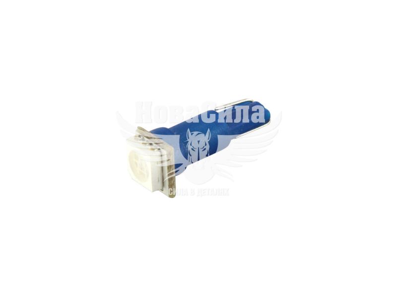 Лампочка без цоколя семечка LED T5 W2.3W SMD синя 1-діод 24V-0,4Вт W2x4.6d (Futura) (упак.-10шт.) (30122)