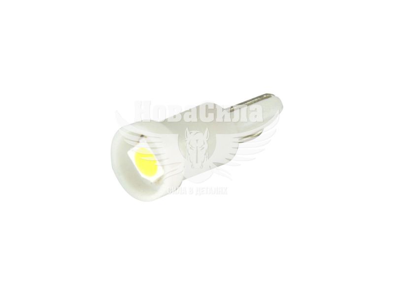 Лампочка без цоколя семечка LED T5 W1.2W SMD біла 1-діод 24V-0,1Вт W2x4.6d (Futura) (упак.-10шт.) (10121)