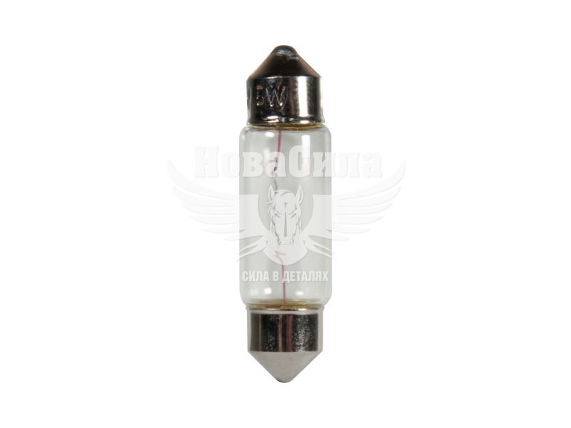 Лампочка 2-ох цокольна C5W біла 24V-5Вт SV8.5-8 38мм. (PRO Fusion) (упак.-10шт.) (F- 24/40)