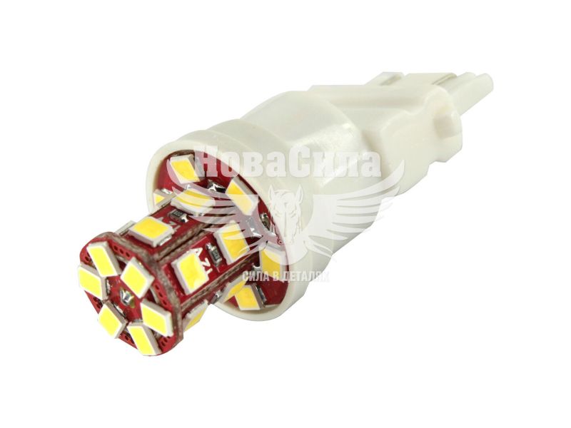 Лампочка без цоколя LED T20 P27/7W SMD біла 24-діоди 12V W2.5x16q (Futura) (74911)
