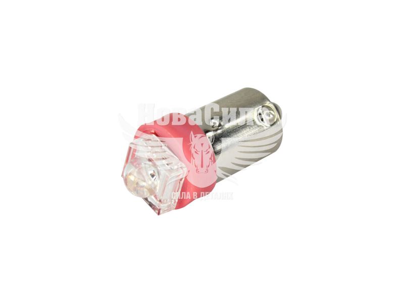 Лампочка з цоколем LED T4W LEDS червона 1-діод 24V-0,7Вт BA9s (Futura) (упак.-10шт.) (20624)