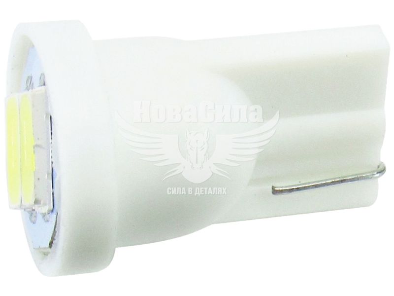 Лампочка без цоколя LED T10_W5W SMD біла 2-діоди 12V W2.1x9.5d (Solar) (упак.-10шт.) (LS283_P)
