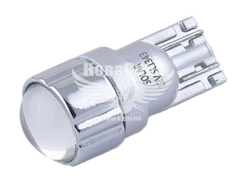 Лампочка без цоколя LED T10_W5W Cree біла 1-діод 120lm. 12V W2.1x9.5d (Solar) (к-т.-2шт.) (SL1343)
