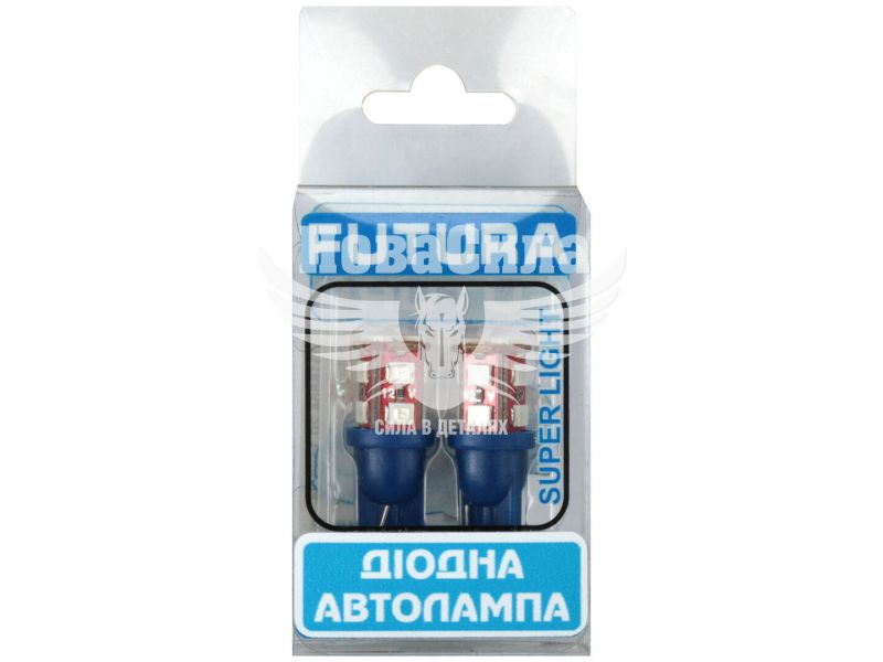 Лампочка без цоколя LED T10_W5W SMD синя 12-діодів 12V W2.1x9.5d (Futura) (к-т. 2шт.) (70512)