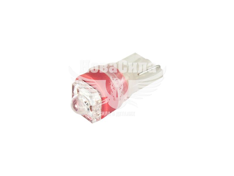 Лампочка без цоколя LED T10_W5W LEDS червона 1-діод 12V W2.1x9.5d (Futura) (упак.-10шт.) (20514)
