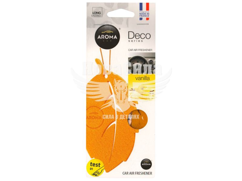 Ароматизатор (Aroma Car) DECO Vanilla (підвісний листок) (92698)