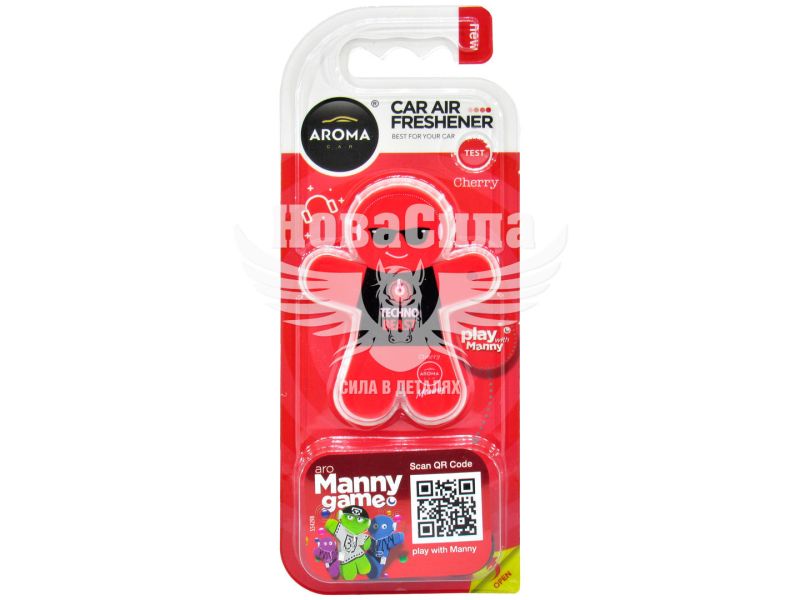 Ароматизатор (Aroma Car) Car Manny Cherry (полімерний на дефлектор) (83137)