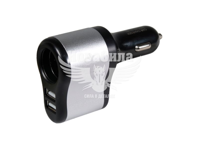 Зарядне для портативних пристроїв 12-24V (ДК) 2USB-A 2100mA (DK-AZ02)