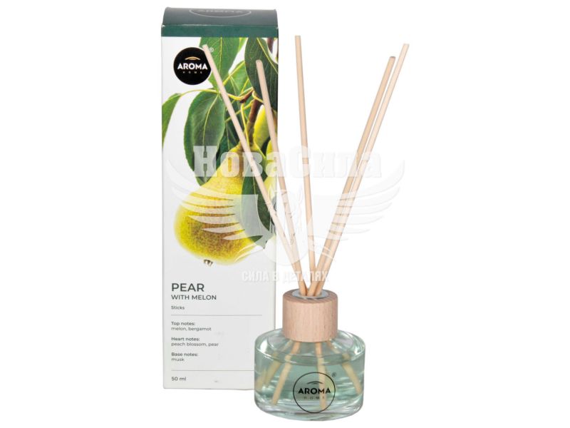 Ароматизатор (Aroma Home) Sticks Pear with Melon (рідкий в банці) 50мл. (92764)