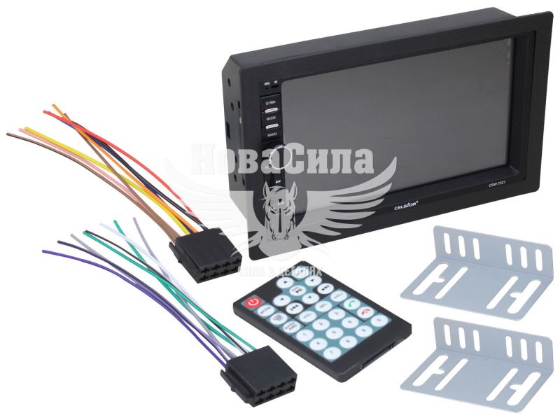 Автомагнітола 2-DIN (Celsior) USB+Bluetooht+SD Сard+AUX CSW-7221 (CSW-7221)