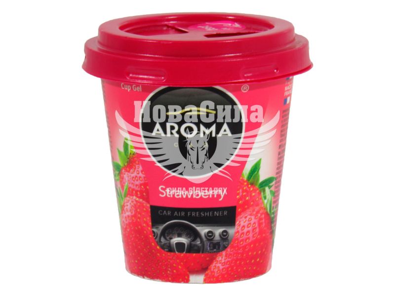 Ароматизатор (Aroma Car) Cup Strawberrry (гелевий) 130гр. (92781)