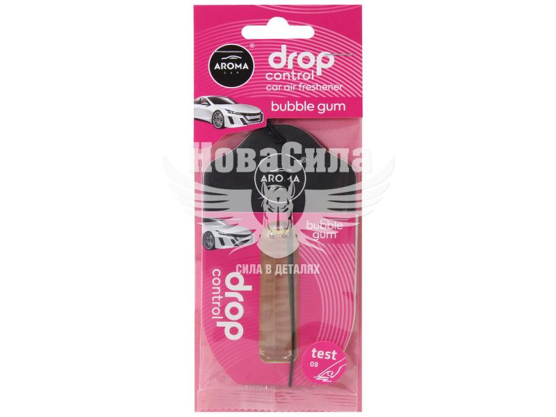 Ароматизатор (Aroma Car) Drop Control Bubble Gum (рідкий картка) 5мл. (92288)