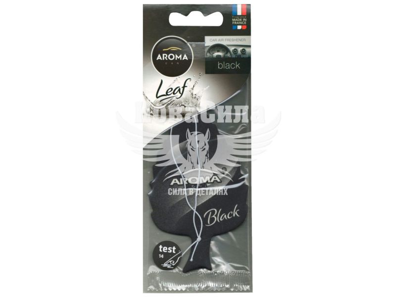 Ароматизатор (Aroma Car) Leaf Black (підвісний листок) (92088)