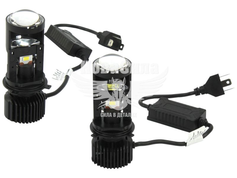 Лампочка LED H4 (Nextone) (NL-01 6000K) з лінзами (NL-01)