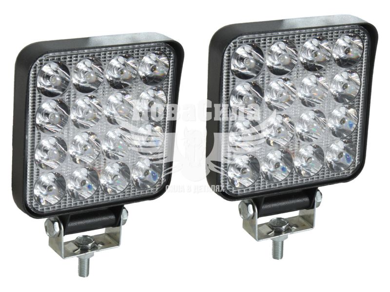 Фара світлодіодна LED 48W 6000К (КНР) (85х85х18мм.) кт. 2шт.