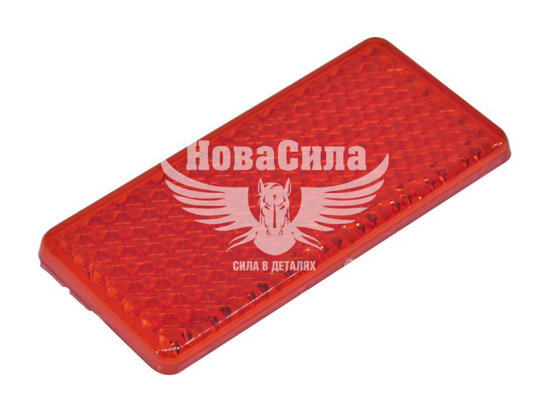 Світловідбивач прямокутний (HICO) червоний (ODB016/W)