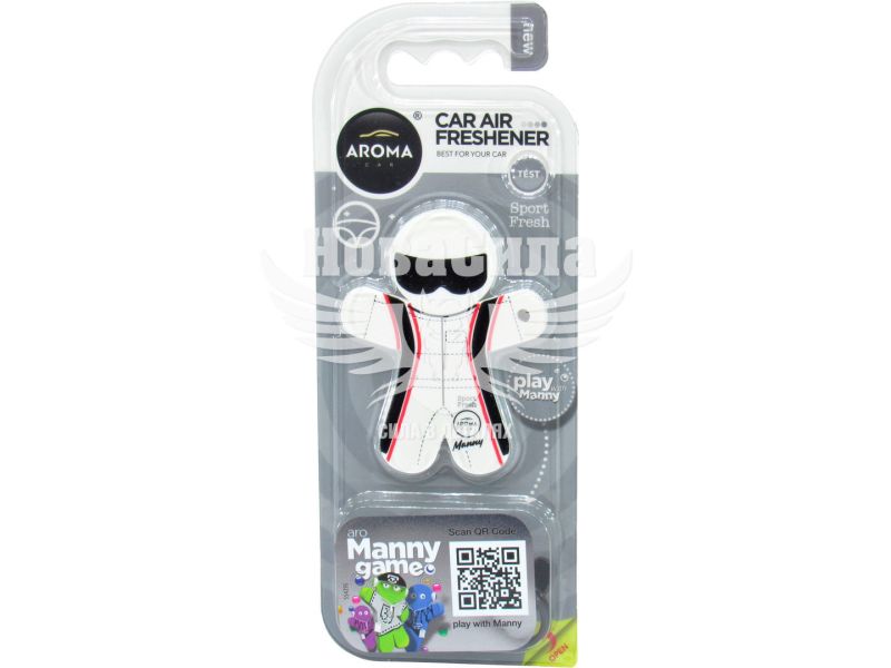 Ароматизатор (Aroma Car) Car Manny Sport Fresh (полімерний на дефлектор) (83142)