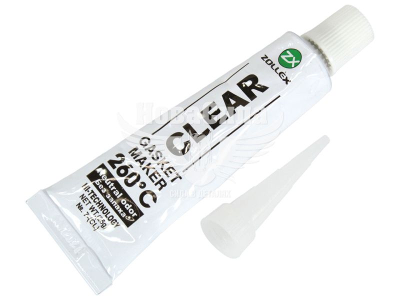 Герметик силікон (Zollex) прозорий 25гр. (GASKET MAKER CLEAR +260C) (15012)