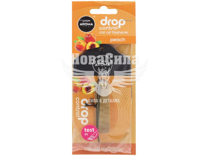 Ароматизатор (Aroma Car) Drop Control Peach (рідкий картка) 5мл. (12394)