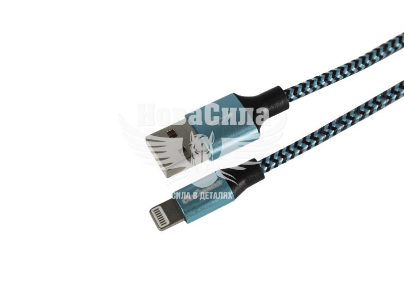 Кабель для зарядки моб. телеф. USB-A to Lightning (CarCommerce) 1м. синій (68697)
