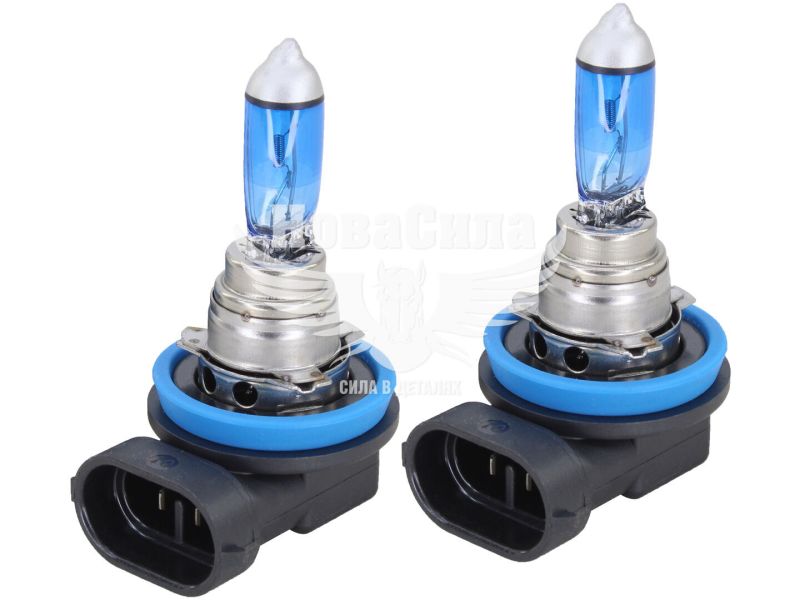 Лампочка галогенна H11 PGJ19-2 12V-75Вт (Osram) 5000K +50% (Cool Blue Boost) (кт. 2шт.) (62211CBB-HCB)