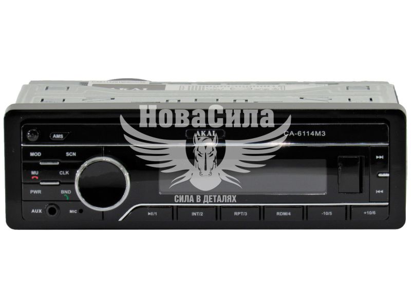 Автомагнітола 1-DIN (Akai) USB+SD Card+AUX CA-6114M3 (CA-6114M3)